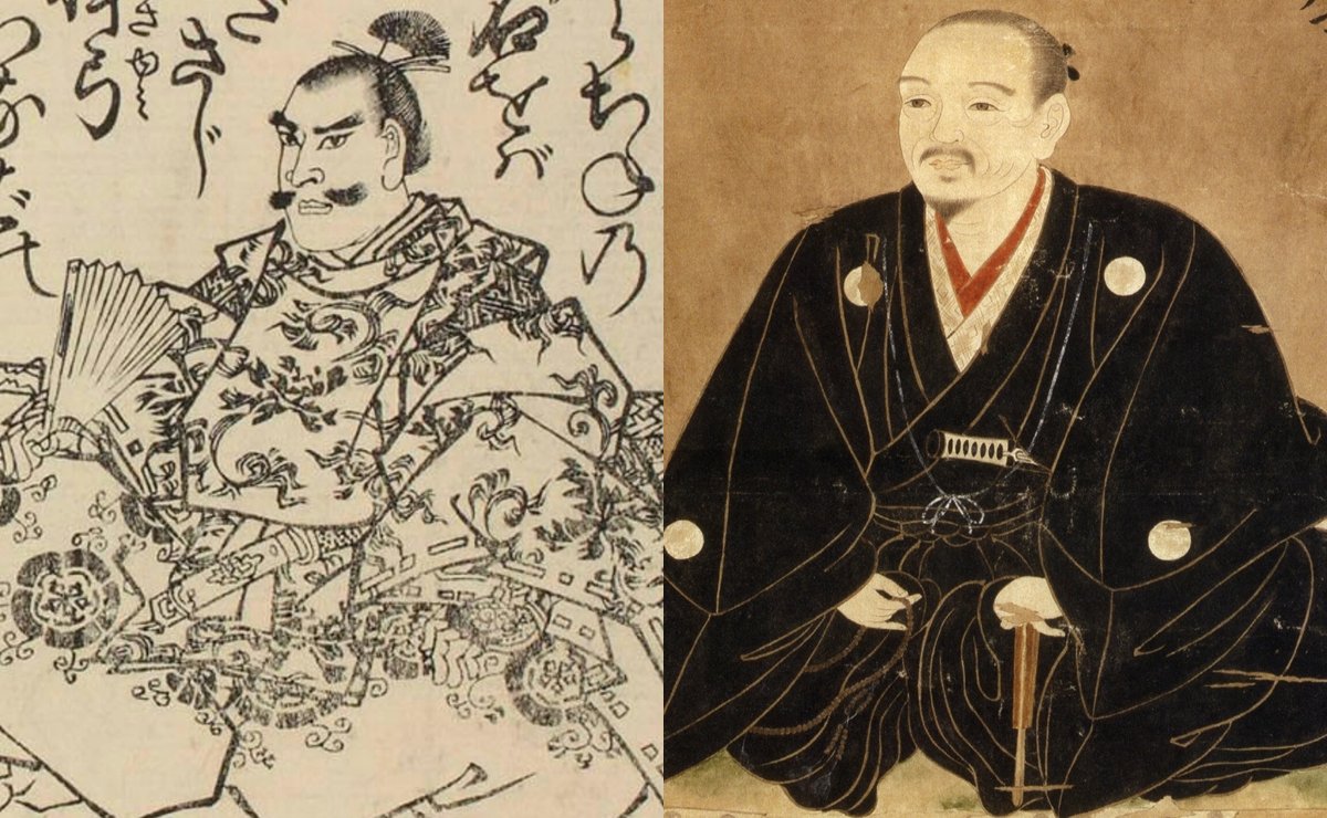 織田信孝（左）と丹羽長秀の肖像画