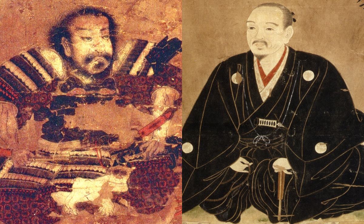柴田勝家（左）と丹羽長秀の肖像画