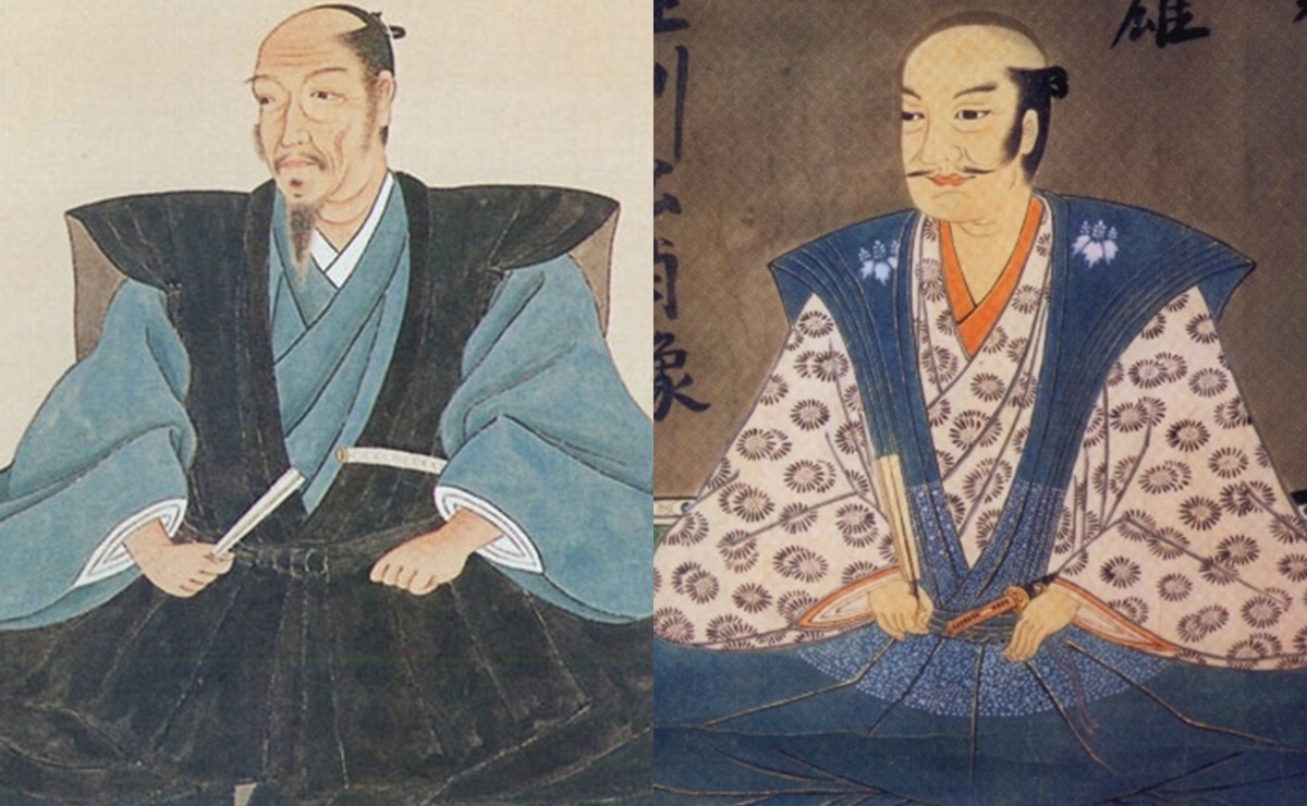 加藤清正（左）と福島正則の肖像画