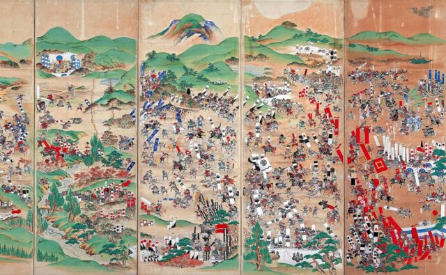 関ヶ原の戦いを描いた関ヶ原合戦屏風