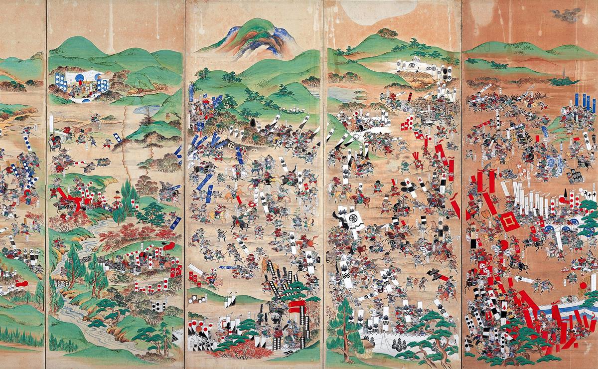 関ヶ原の戦いを描いた関ヶ原合戦屏風