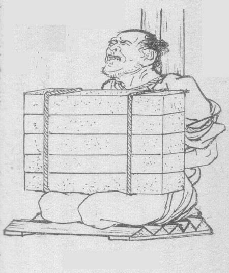 江戸時代の拷問の一つ「石抱」