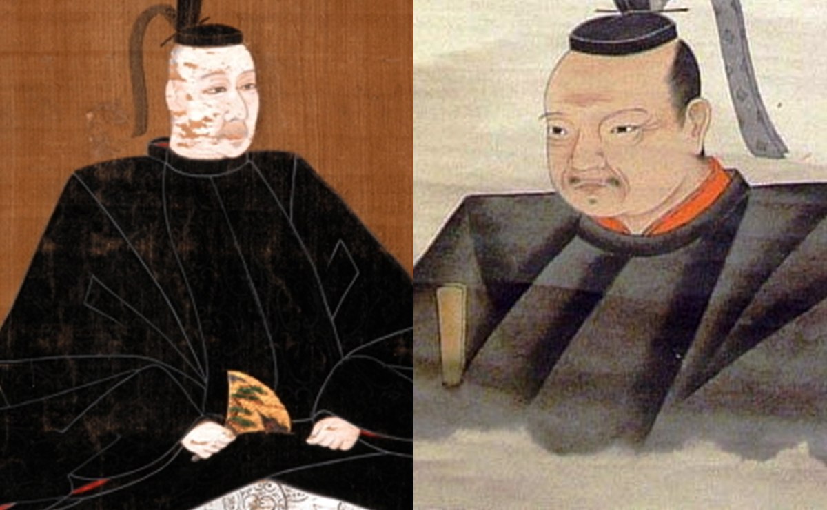 吉川元春(右)小早川隆景の肖像画