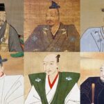 戦国FAQ 戦国武将6人（上段：謙信・信玄・氏康／下段：秀吉・信長・家康）集合アイキャッチ
