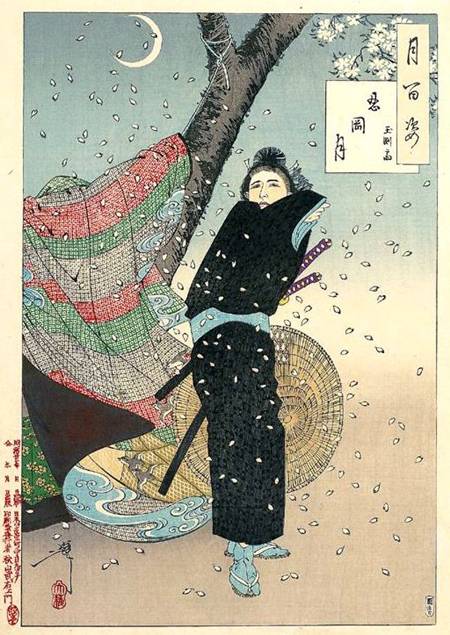 月岡芳年『月百姿 忍岡月玉渕斎』