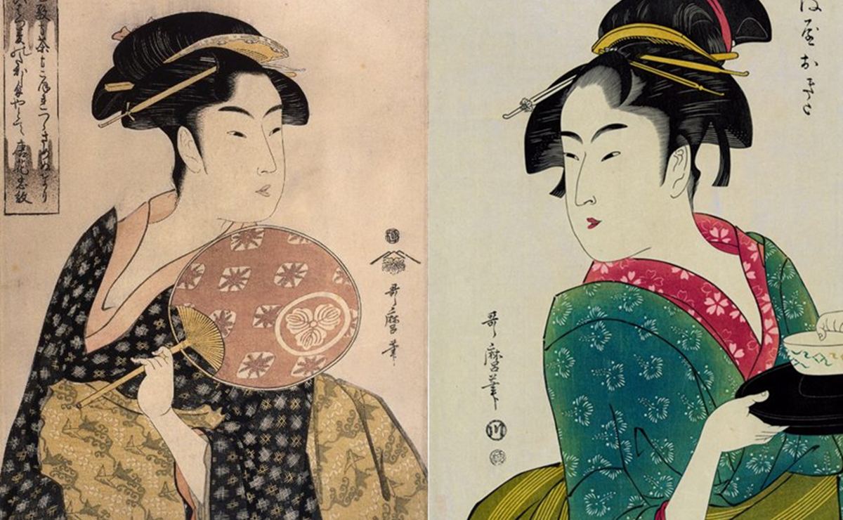喜多川歌麿作の高島おひさ（左）と難波屋おきた／大河ドラマ『べらぼう』の視聴に必須となる浮世絵の知識：基礎編