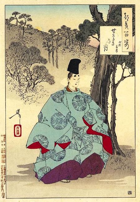 月岡芳年『月百姿 世尊寺の月 少将義孝』