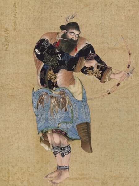 松前廣年（蠣崎波響）作『夷酋列像 シモチ（失莫窒）アッケシ脇乙名』