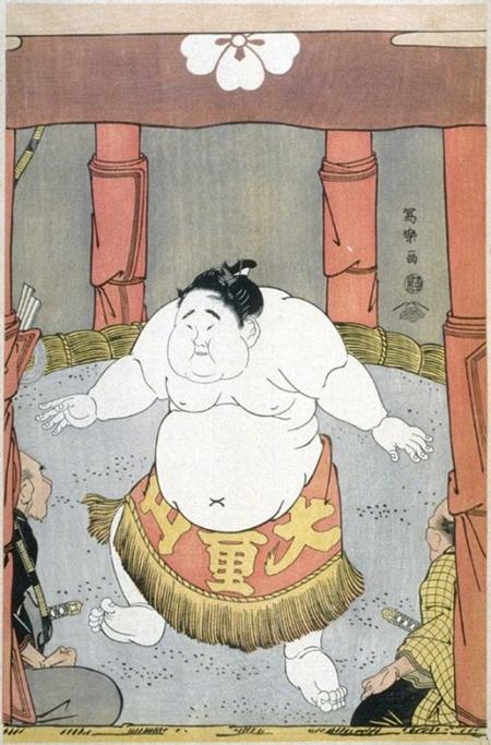 東洲斎写楽『大童山土俵入』