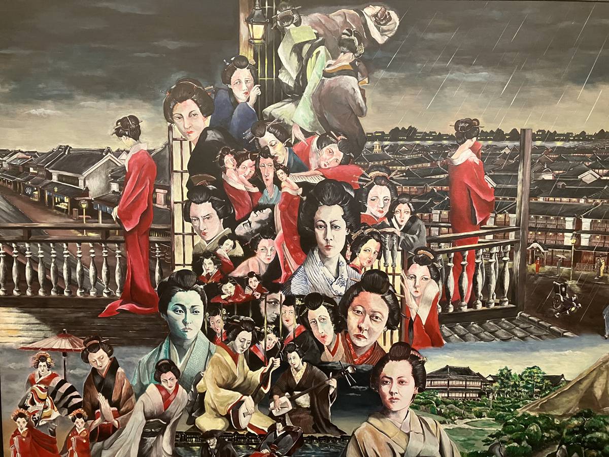 遊女 芸妓百花繚乱（古場田博作・岩田製菓像）