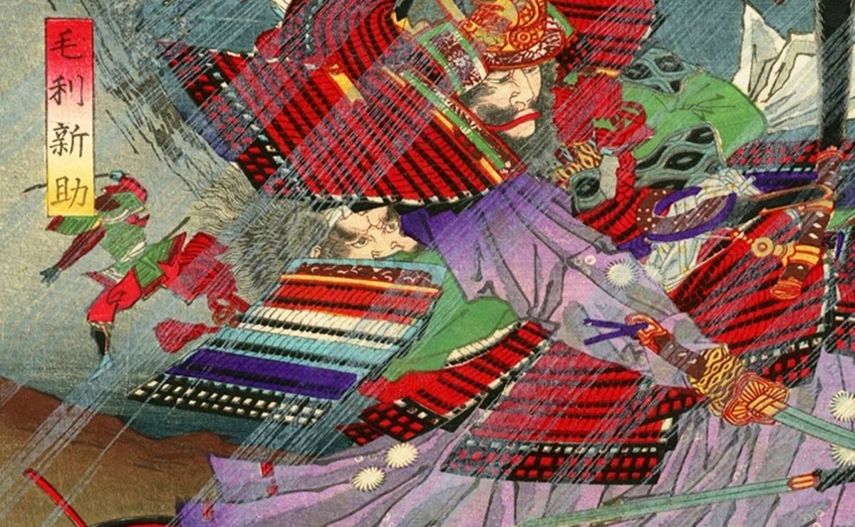 歌川豊宣『尾州桶狭間合戦』