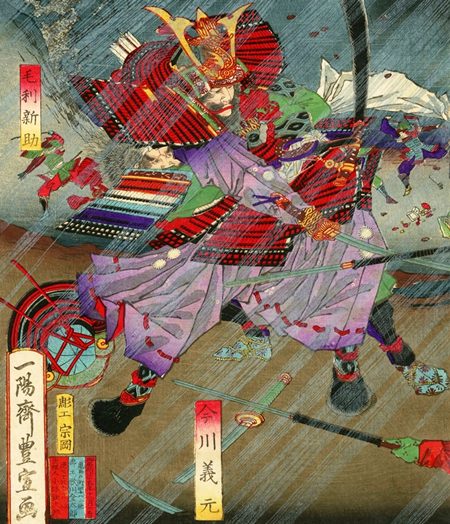 歌川豊宣『尾州桶狭間合戦』