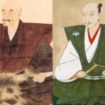 斎藤道三（左）と織田信長の肖像画