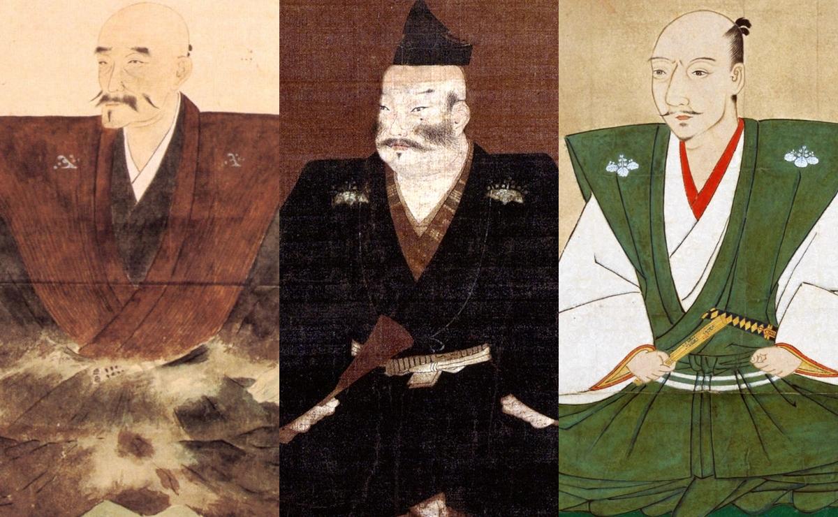 左から斎藤道三・斎藤義龍・織田信長の肖像画