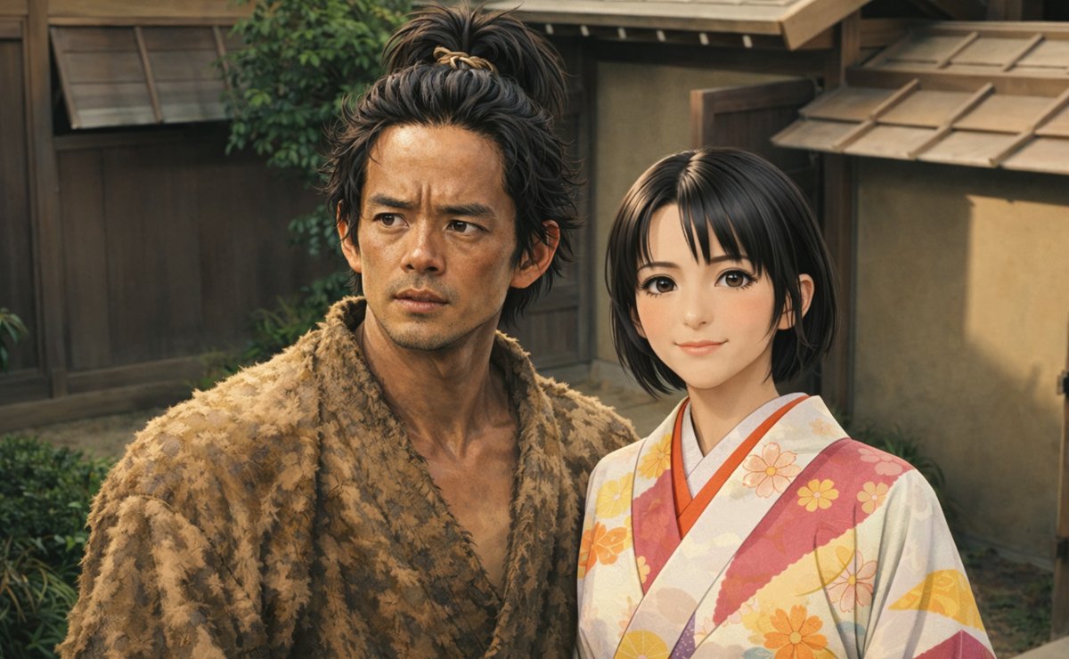 秀吉と寧々のイメージイラスト