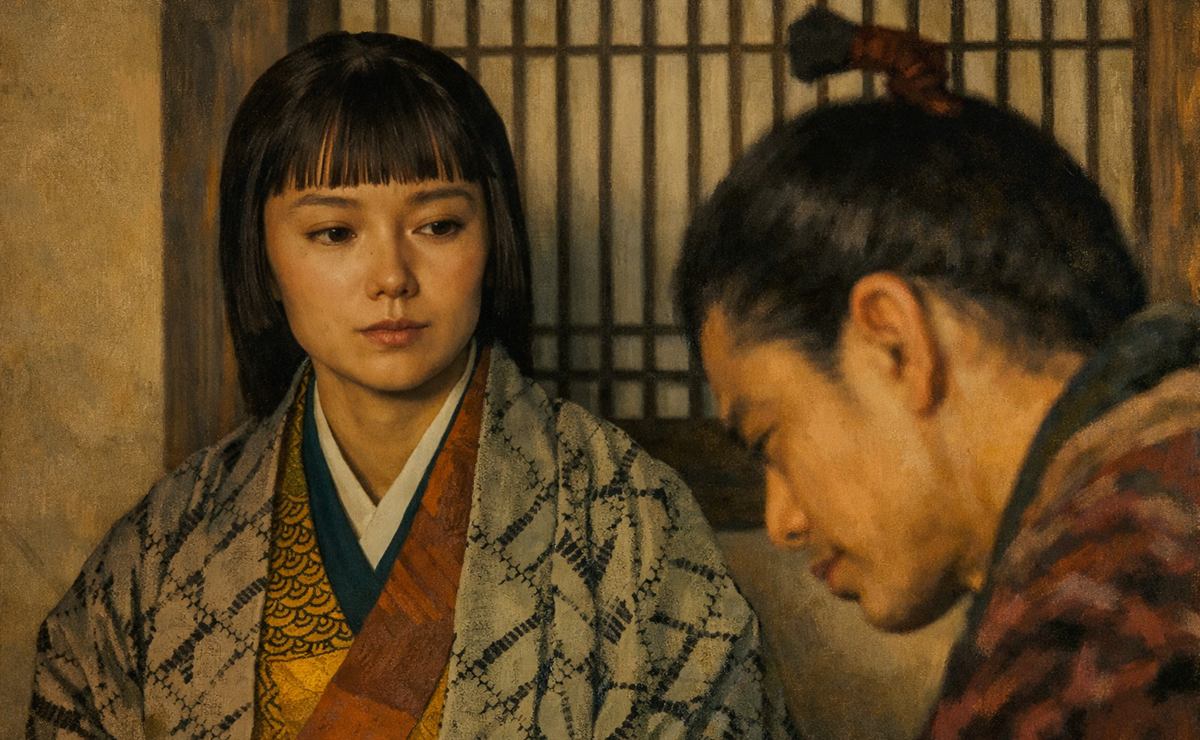 大河ドラマ『豊臣兄弟』お市の方と信長のイメージイラスト