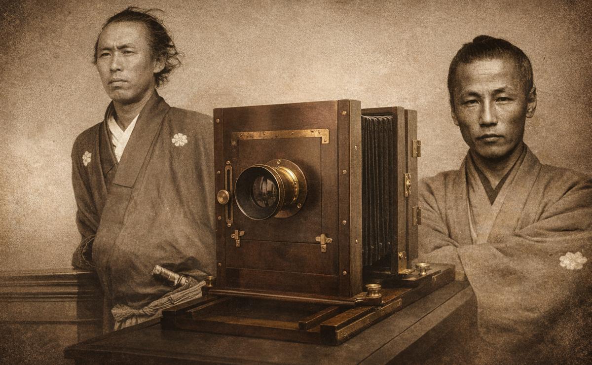 上野彦馬・カメラ・坂本龍馬イメージ