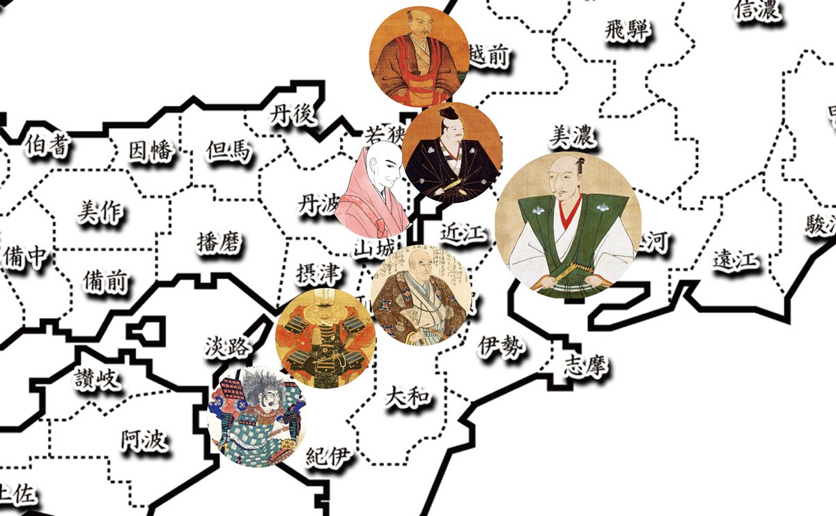 第一次信長包囲網の包囲イメージ