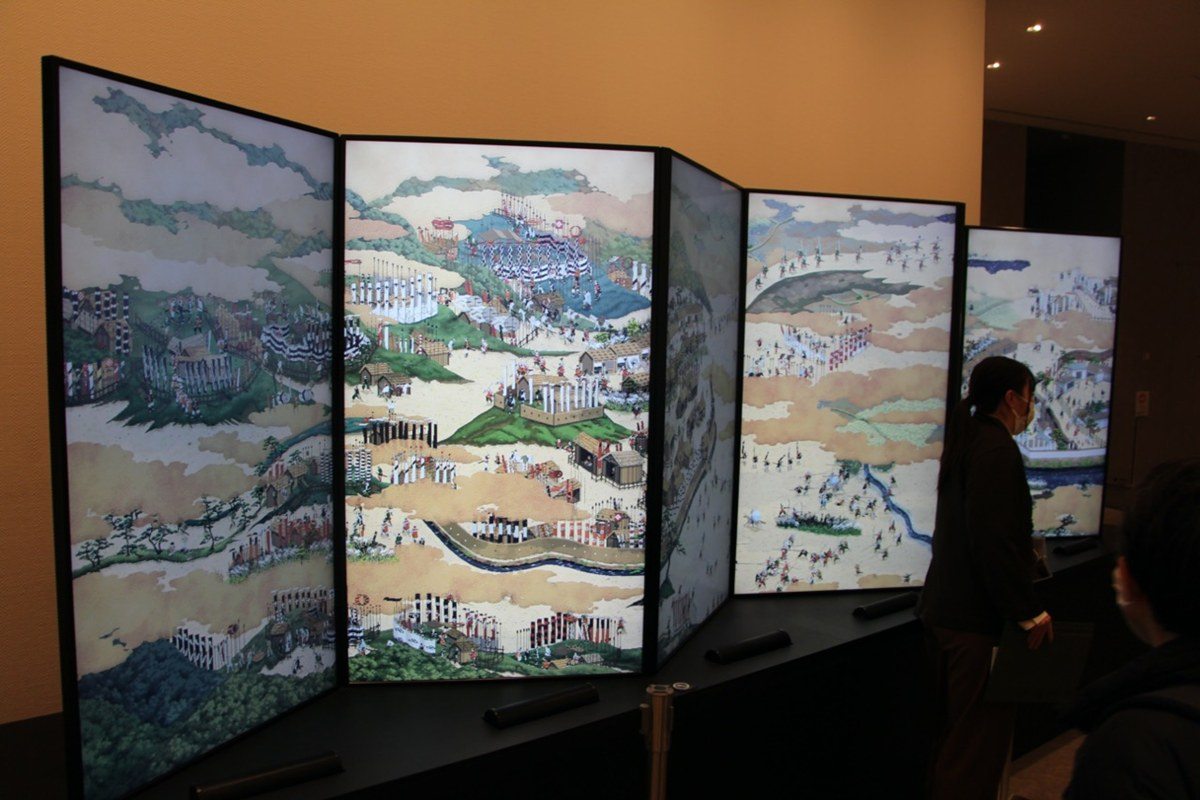 動く合戦図屏風