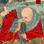 武田信玄の最期を描いた月岡芳年の作品
