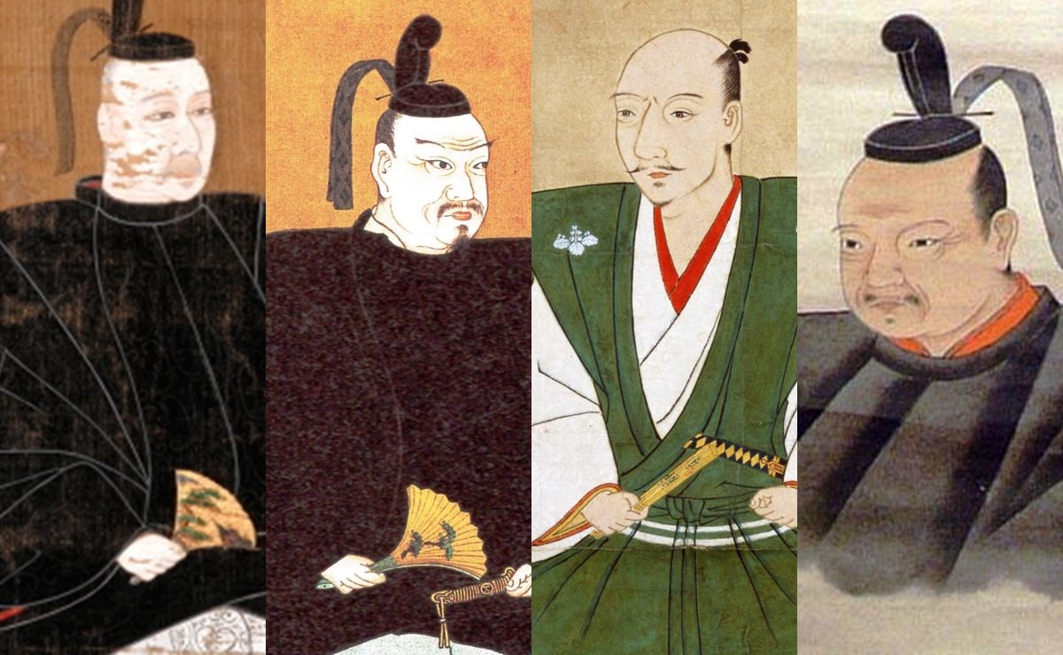 小早川隆景・毛利輝元・織田信長・吉川元春の肖像画