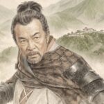 太田垣輝延と竹田城のイメージイラスト