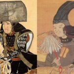 竹中半兵衛(左)と黒田長政の肖像画