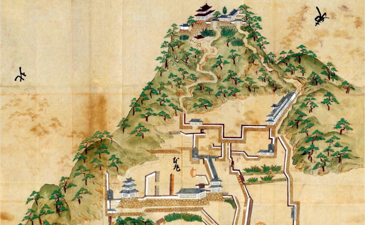 鳥取城の古絵図