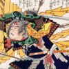 毛受勝照（落合芳幾作）の浮世絵