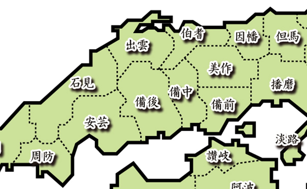 中国地方の地図