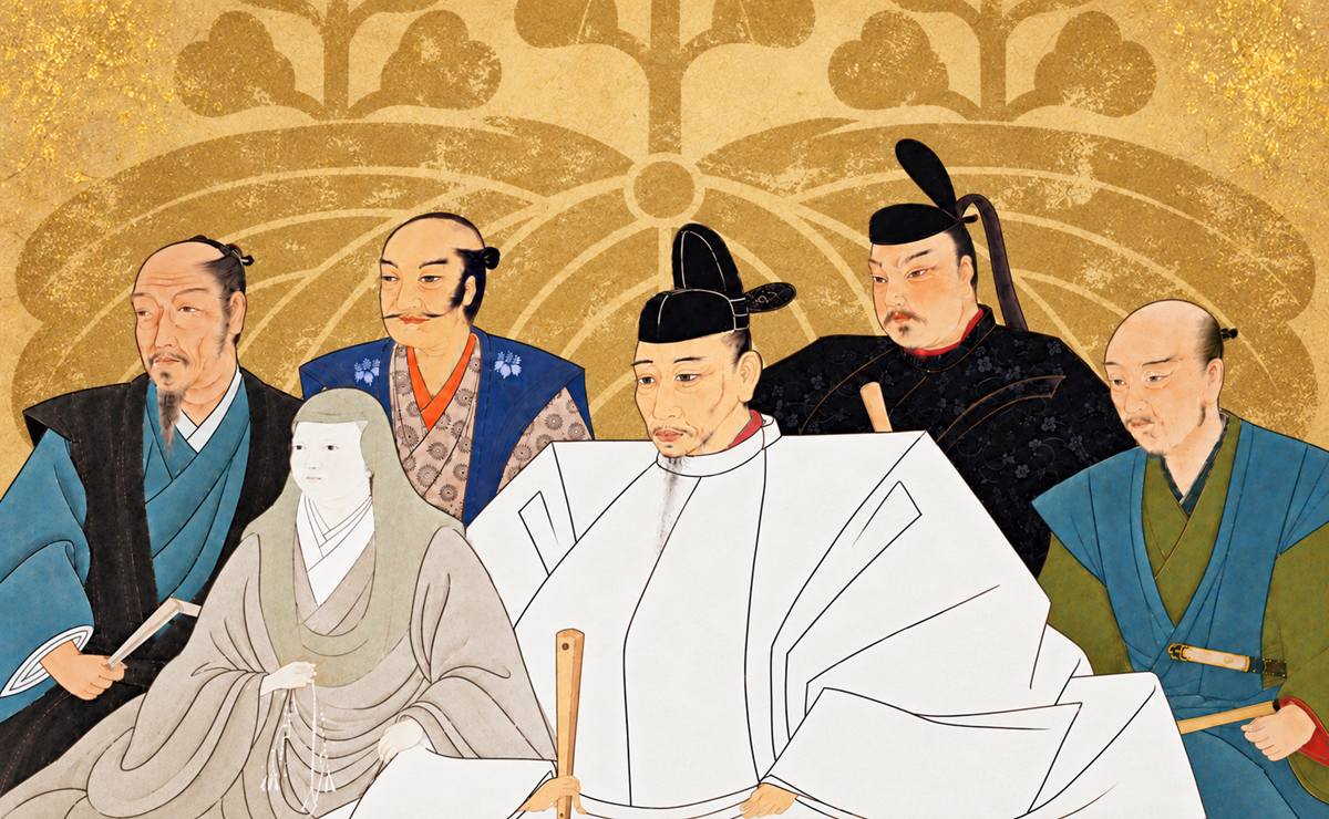 秀吉と家臣団イメージイラスト
