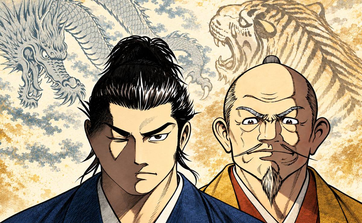 伊達政宗と豊臣秀吉のイメージイラスト