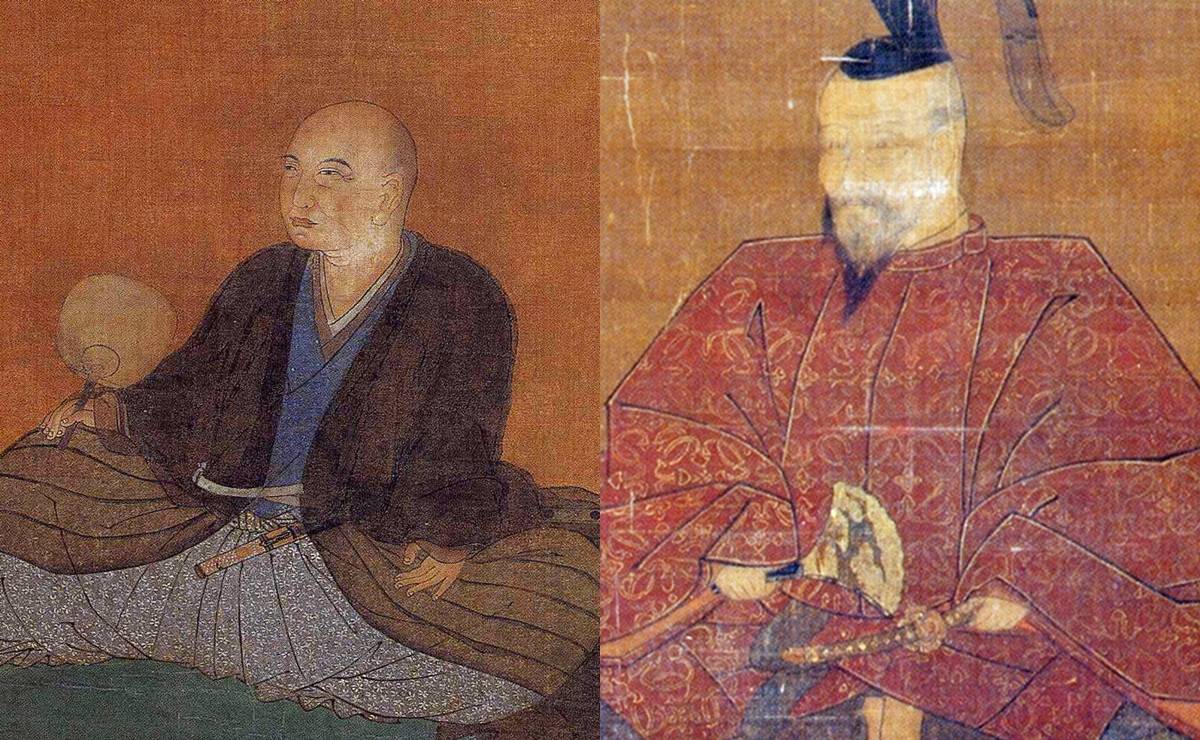細川藤孝と松井康之の肖像画
