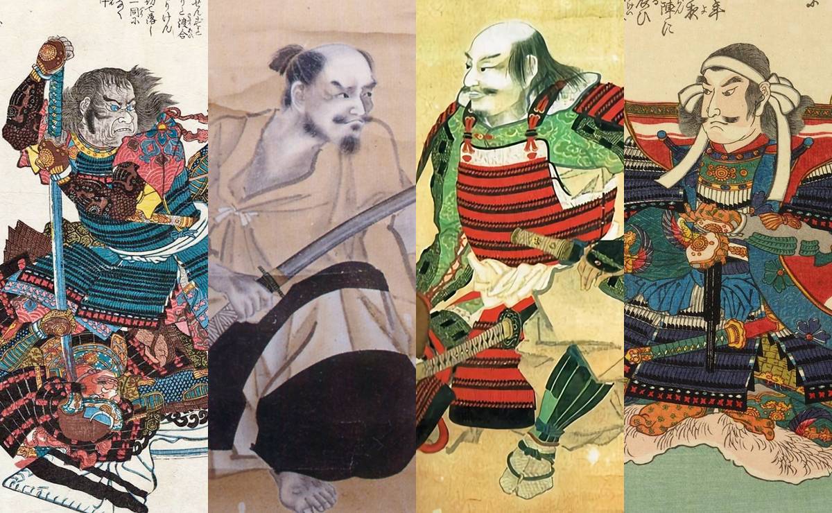 武田四天王の肖像画と浮世絵