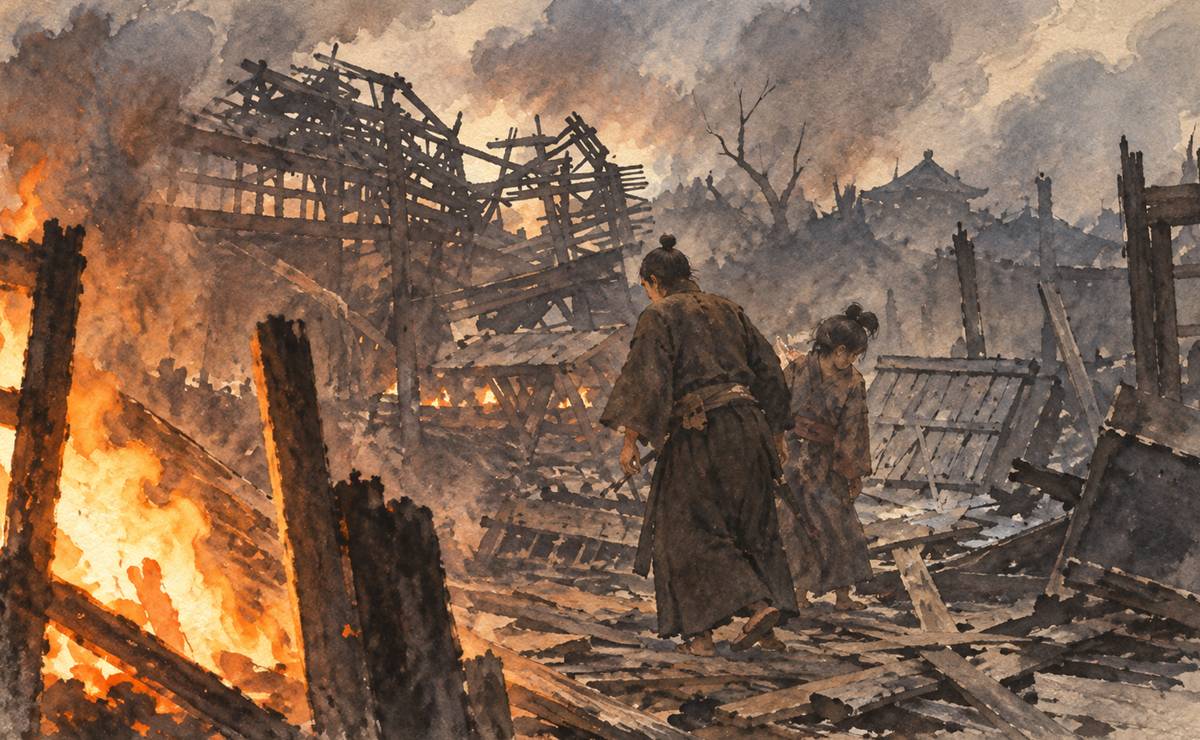 天正地震イメージイラスト